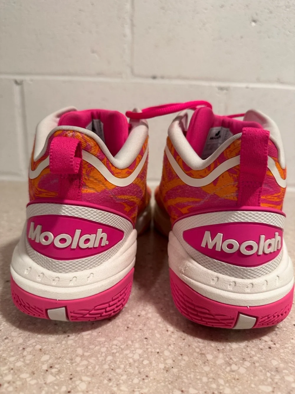 Moolah Neovolt Pro V2 Pink Orange White Basketball Shoes Women's Size 11 GUC